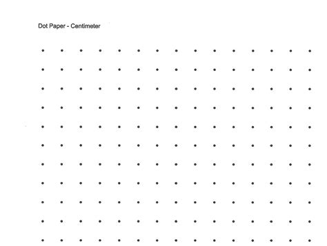Centimeter Dot Grid Printable