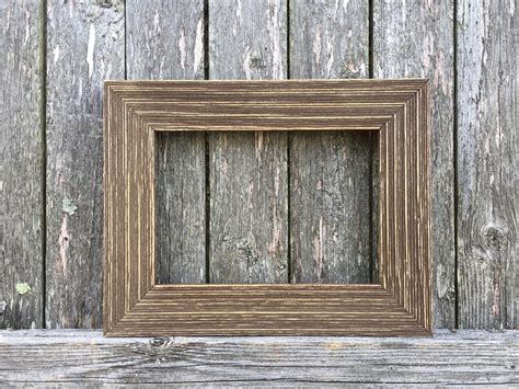 Solid Wood 1 12 4x6 5x7 Farmhouse Frames Black Brown Distressed