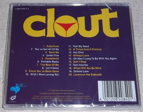 Clout 20 Greatest Hits South Africa Cat Cdclout 1 Subterania