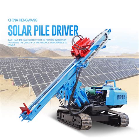 Vibratory Hammer Photovoltaic Pile Driver Hydraulic Rotary Impact