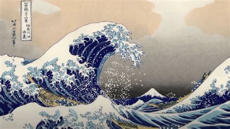 Fascinating Video Explores Hokusai's Iconic Painting THE GREAT WAVE OFF gambar png