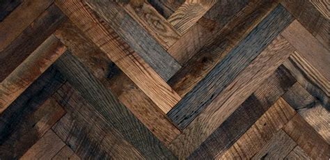 Vintage Oak Herringbone Reclaimed Wood Floors