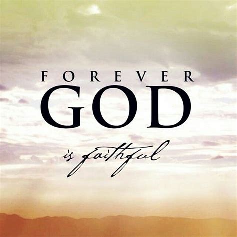 God Is Forever Faithful