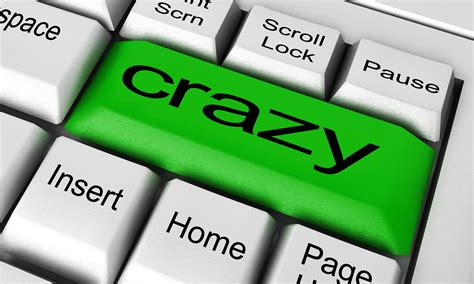 Crazy Word On Keyboard Button 7600129 Stock Photo At Vecteezy