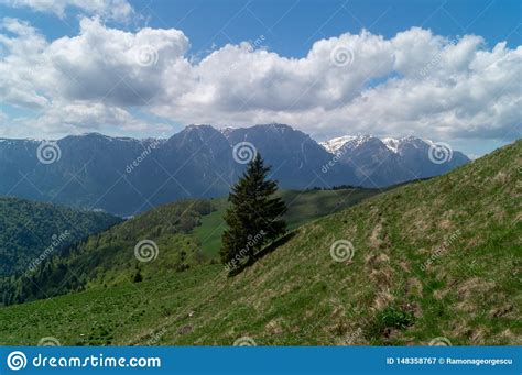View From The Baiului Mountains Or Garbova Mountains - Bucegi Mountains, Carpathian Mountains ...