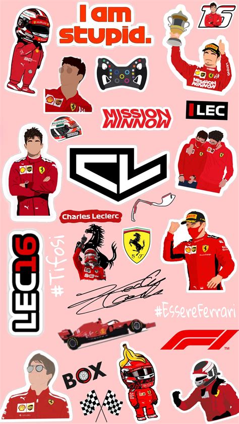 Ferrari F1 Marca Ferrari Racing Stickers Phone Stickers Cool