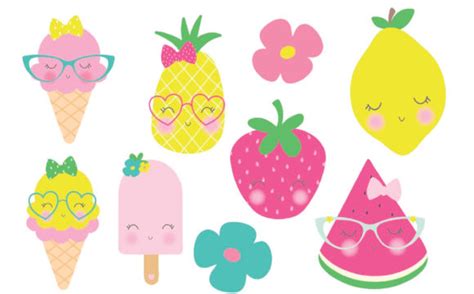 Tutti Frutti Summer Pack Graphic By Poppymoondesign · Creative Fabrica