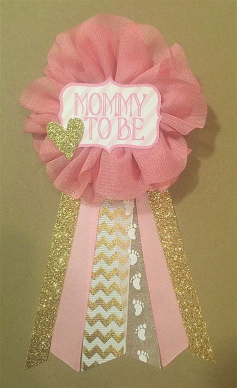 How To Make The Cutest Baby Shower Corsage Baby Shower Pin Baby