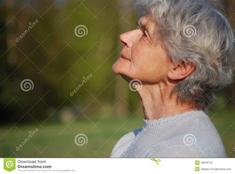 Granny Stock Image Image Of Woman Profile Grey Senior 18918719