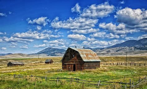 Montana Barn Landscape Free Photo On Pixabay
