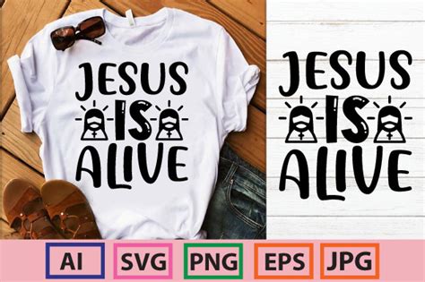 Jesus Is Alive Graphic By Creative Trends · Creative Fabrica