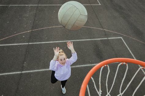 Girl Shooting Netball Stock Photos Pictures And Royalty Free Images Istock