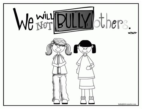 6 different superman coloring pages. Bullying Coloring Pages - Coloring Home