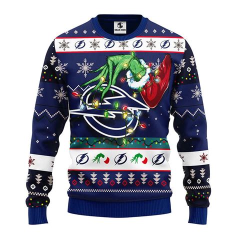 Tampa Bay Lightning Grinch Ugly Christmas Sweater Ceiidecyr Shop