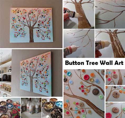 Fantastic Diy Button Tree Wall Decor Amazing Diy Interior And Home Design
