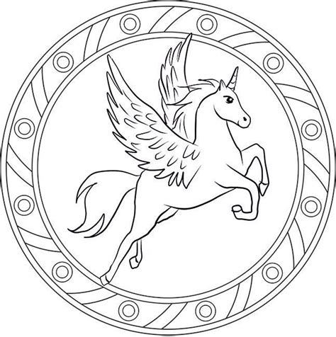 Die 20 Besten Ideen Für Ausmalbilder Einhorn Mandala | Ausmalbilder