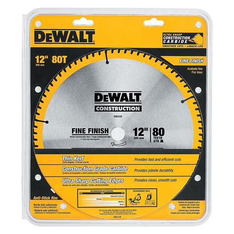 Diamond Tool Dewalt Dw3128 Series 20 12 Inch 80 Tooth Atb Thin Kerf Crossc