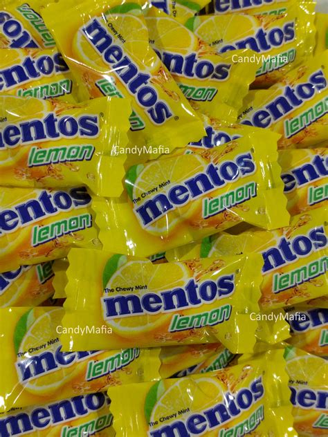Lemon Mentos Candy Mints Individually Wrapped 13oz Bag Approx 130