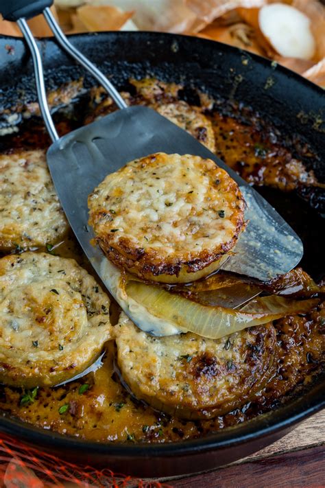 This is basically an au gratin dish where the veggie is onions rather than the more normal potatoes. Asiago Roasted Onions - Closet Cooking