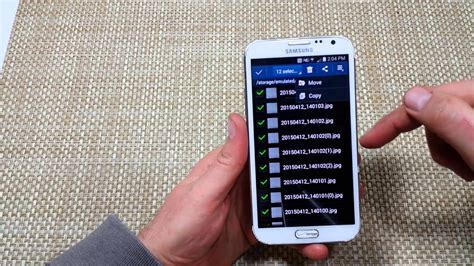But you can choose which items are and are not saved. Samsung Galaxy Note 2 How to Copy Move transfer files ...