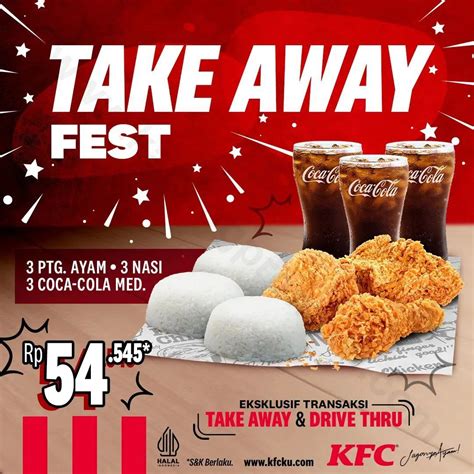 Promo Kfc Take Away Fest Makan Bertiga Hanya Rp 54 545 • Sopasti