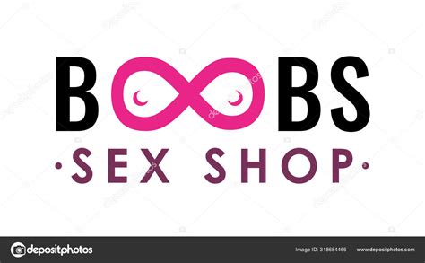 Logo De Sex Shop Para Tienda De Adultos Tetas Símbolo De Texto Con Free Nude Porn Photos