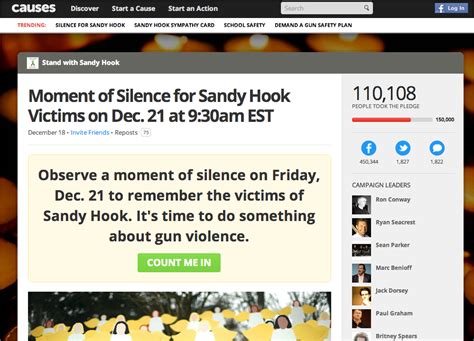 Participate In The National Moment Of Silence For Sandy Hook Victims