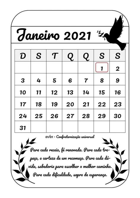 Organização Calendários 2021 Para Professoras 1º Semestre Blog