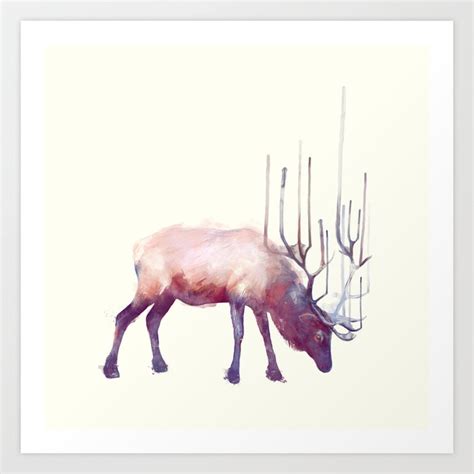 Elk Solitude Art Print By Amy Hamilton Society6