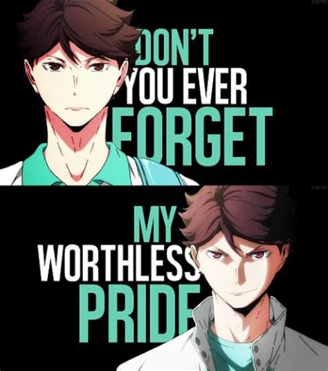If you're a fan of the series, check out these inspiring haikyuu quotes worth sharing to your social networks! Haikyuu!! Oikawa Tooru | Oikawa, Oikawa tooru, Haikyuu