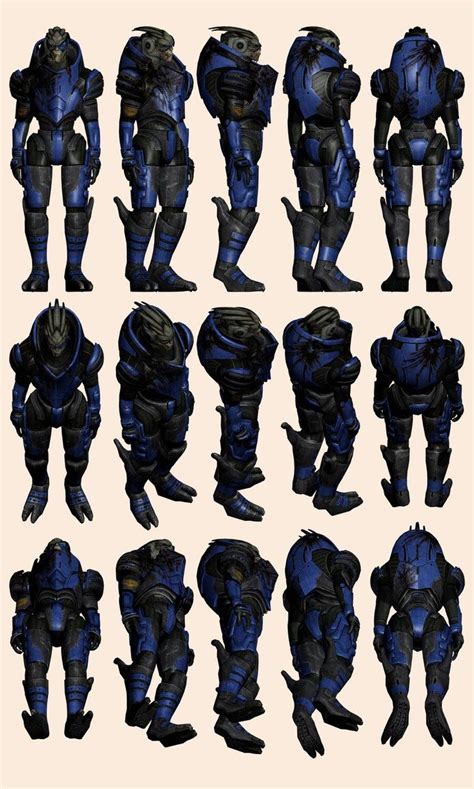 Mass Effect 2 Default Garrus Model Reference By Troodon80 On