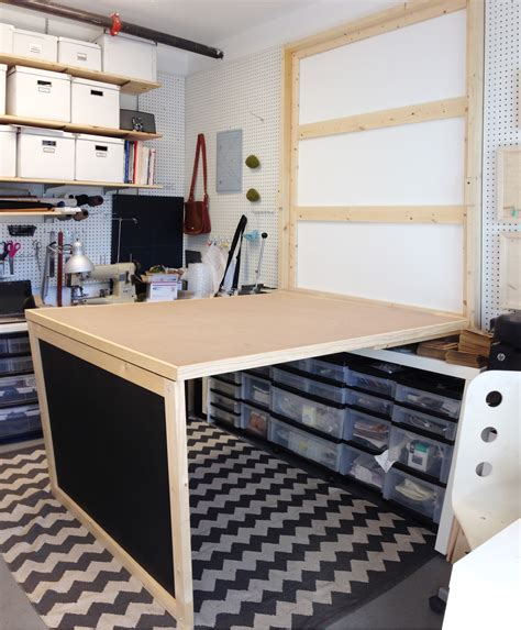 How to make a giant cutting table with ikea tables … that doubles as a space to craft with friends. Pin by The Urban Smith on MY NEW STUDIO SPACE! | Murphy ...