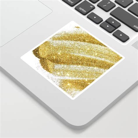 Buy Gold Glitter Sticker By Newburydesigns Worldwide Shipping