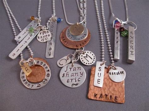 Metal Stamp Set To Make Your Own Hand Stamped Jewelry Metal Stamped