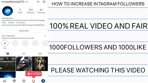 How To Increase Intagram Followers Youtube