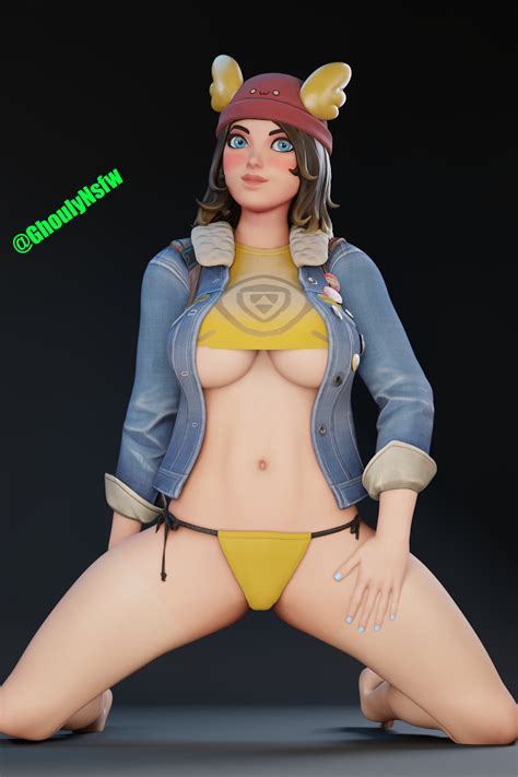 Rule 34 1girls 3d Big Breasts Fortnite Looking At Viewer Partially