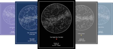 Personalised Star Map Prints Create A Special Gift