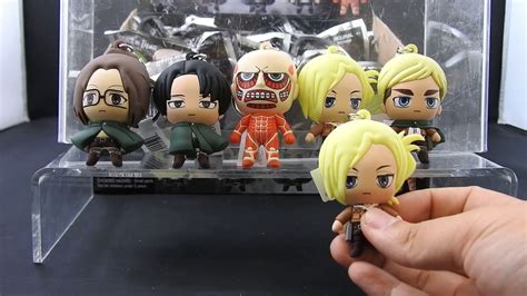 Attack On Titan 3d Foam Key Ring Collection Blind Bags Youtube