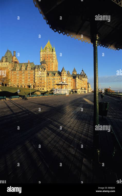 Sunrise Chateau Frontenac Quebec City Quebec Stock Photo Alamy