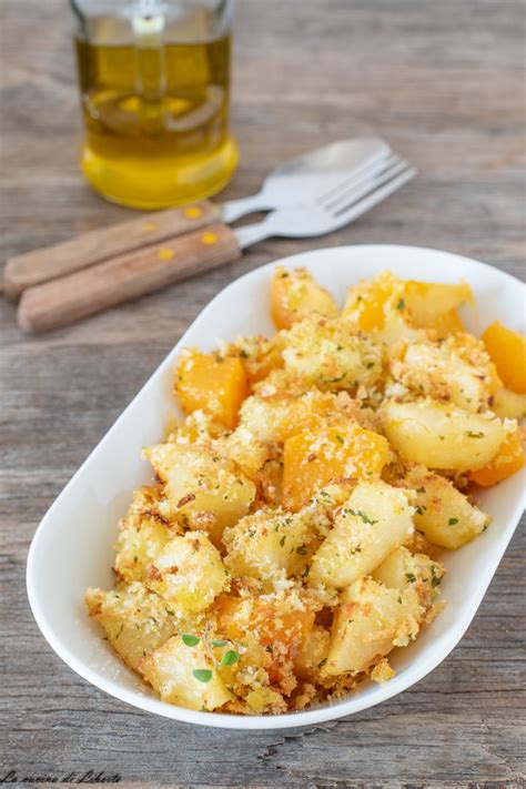 Patate lesse e gratinate al forno. Zucca e patate gratinate al forno | Zucca e patate con ...