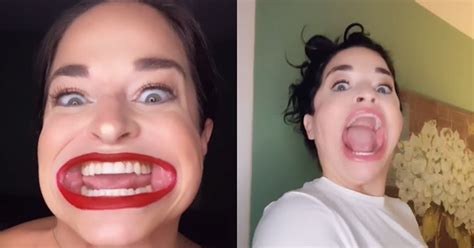 Woman With Biggest Mouth Turns Into A Tiktok Sensation