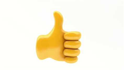 3d Model Emoji Hand Thumbs Up Icon Vr Ar Low Poly Cgtrader Free Hot