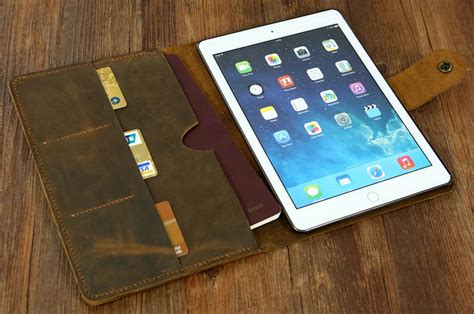 Personalized Distressed Leather Ipad Pro Case Cover Ipad Etsy