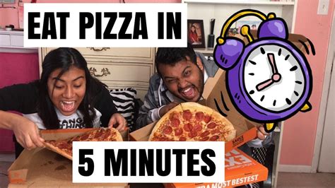 PIZZA EATING CHALLENGE YouTube