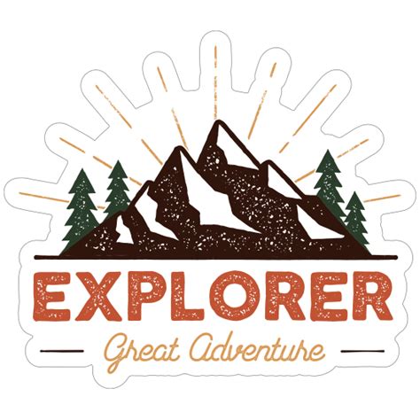 Explorer Great Adventure Sticker