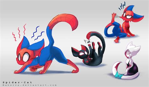 Spider Cat Verse By Mahsira On Deviantart Spiderman Art Spider Verse