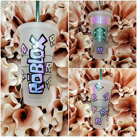 Roblox Starbucks Cup Kids Cups Game Cups Starbucks Etsy