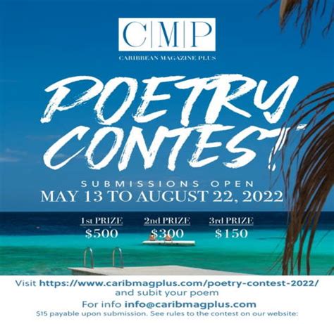 St Martin News Network Concours De Poésie Caribbean Magazine Plus 2022