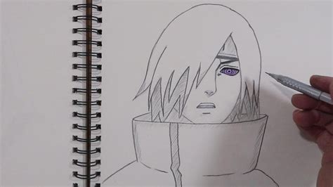 easy anime drawing how to draw Nagato step by step NARUTO ナルト YouTube