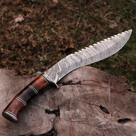 Damascus Kukri Knife Bk0212 Black Forge Knives Touch Of Modern